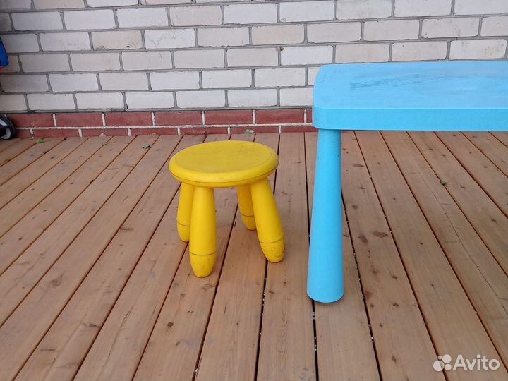 Детский столик и стульчик IKEA