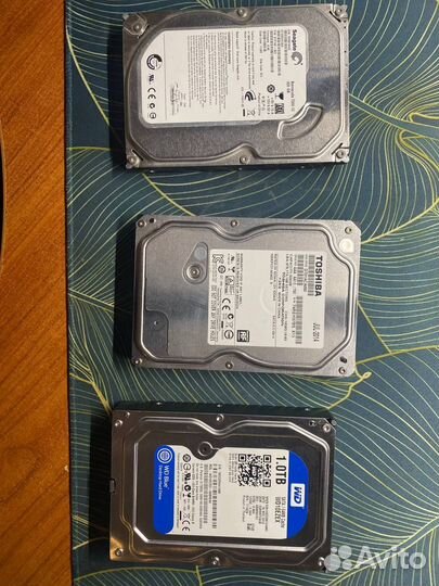 Жесткие диски Seagate, Toshiba, Western Digital