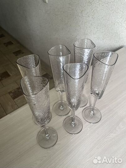 Фужеры стекло 6 шт