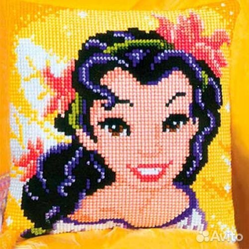 Набор для вышивания крестом подушка Фира 40х40 см