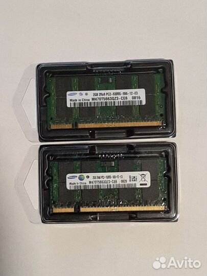 Память 4GB(2x2GB) DDR2 PC2-5300 667MHz Samsung