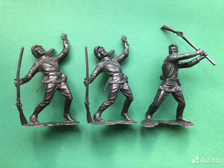 Советские коллекционные солдатики Трапперы дзи