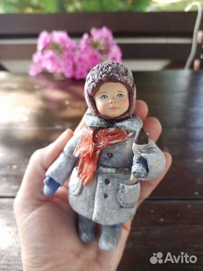 Ватные елочные игрушки