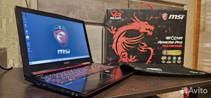 Мощный игровой Ноутбук MSI GE62VR Apache PRO