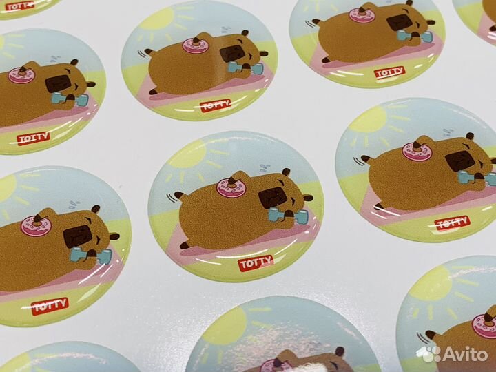 Объемные стикеры на заказ