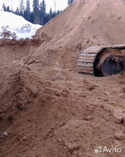 Песок карьерный, мытый