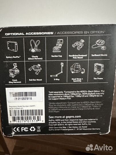 Экшн камера GoPro Hero 4 Black