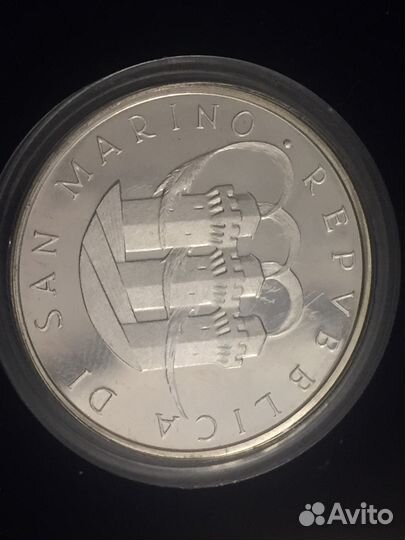 Сан-Марино 1000 и 500 лир 1989 Гран при Формулы 1