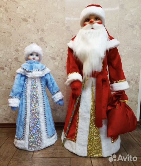 Дед Мороз Снегурочка игрушки пвх качественные