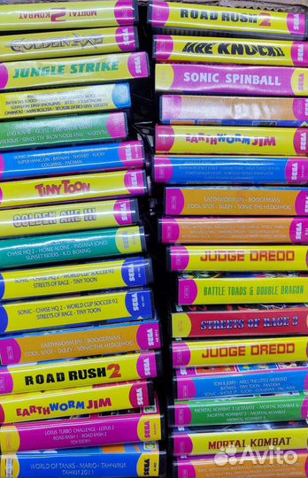 Игровые картриджи для Dendy и Sega