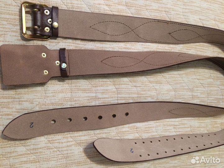 Ремень офицерский кожаный