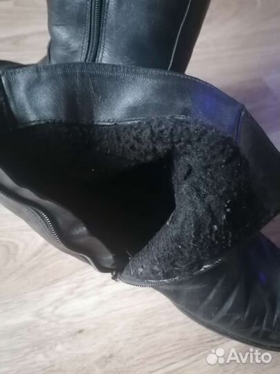 Сапоги кожанные