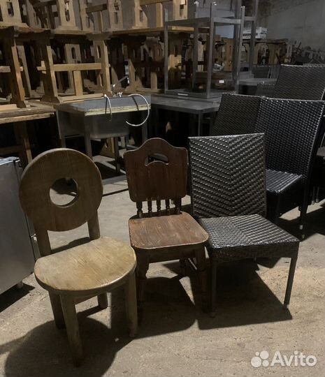 Столы и стулья бу из дерева