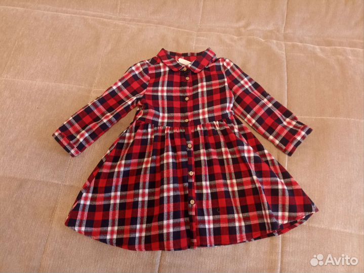 Платье-рубашка для девочки 92