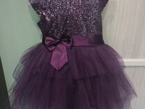 Платье детское праздничное 110 разм фиолетовое