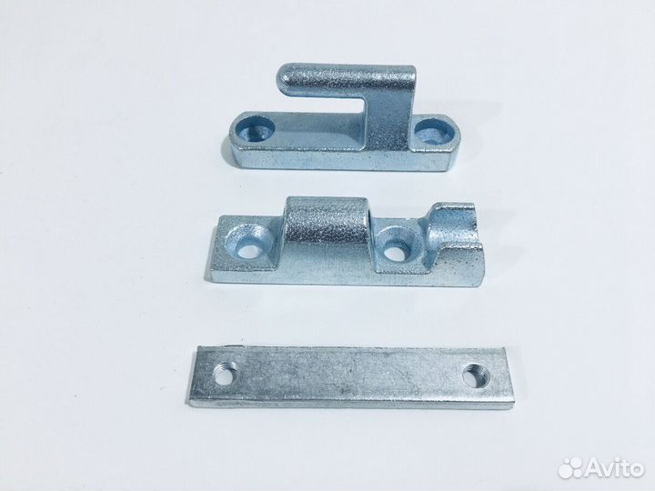 Петля бортовая 90 мм с монтажной пластиной