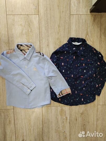 Рубашка детская новогодняя 98