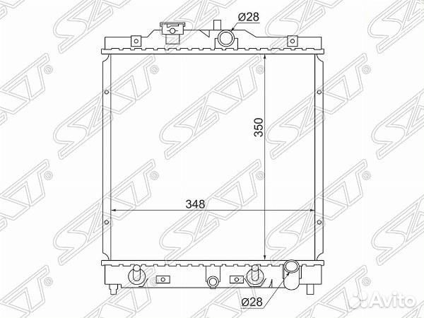 Радиатор Honda Civic 91-00 / HR-V 98-07 / Capa 98
