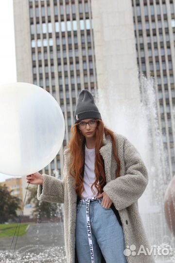 Шапка из шерсти мериноса цвета графит