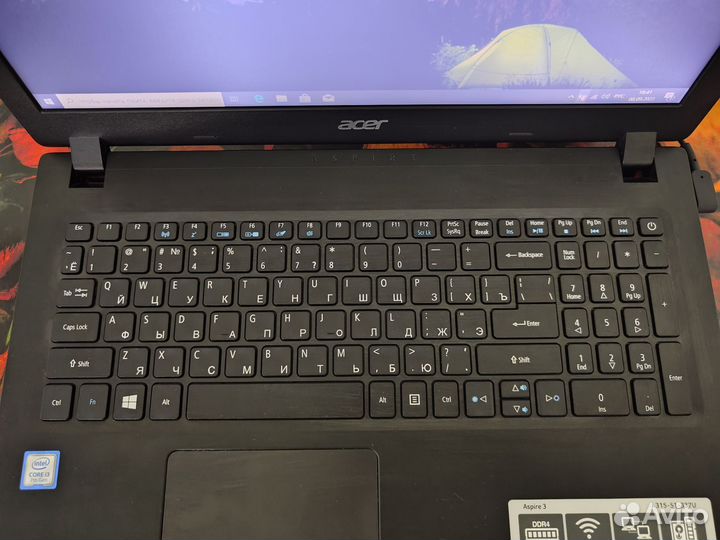 Современный ноутбук acer на intel i3