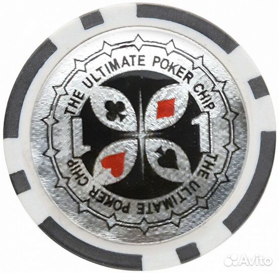 Покерный набор на 100 фишек по 14 грамм