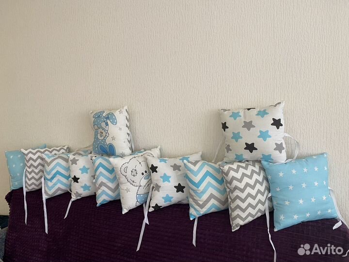 Бортики в кроватку для мальчика