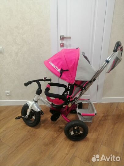 Детский 3х колесный велосипед с ручкой