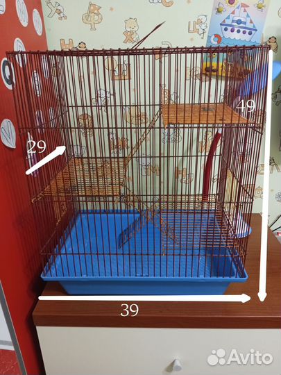 Клетка большая 3х этажная