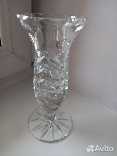 Хрустальный кубок, ваза 19 см