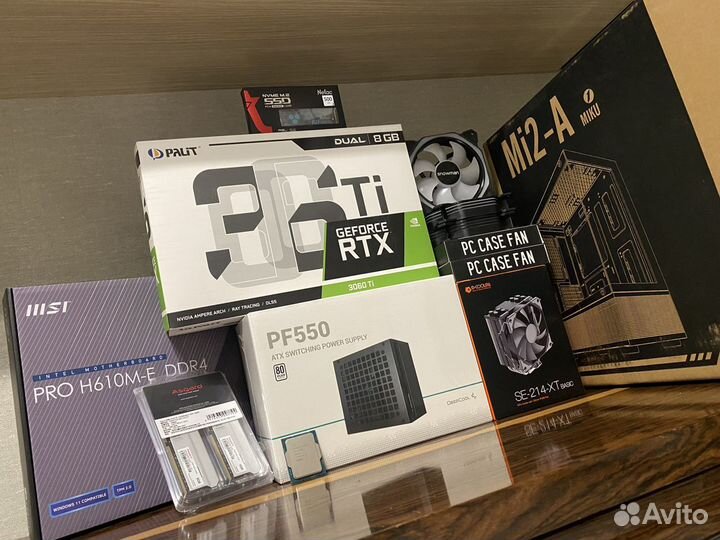 Игровой пк i5 12400, RTX 3060ti, 16DDR4, m2