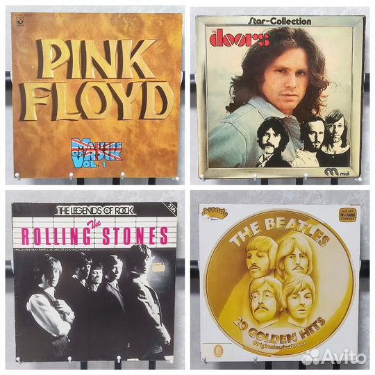 Виниловые пластинки Pink Floyd, ZZ Top, kiss, ELO