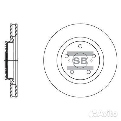 Диск тормозной передний toyota camry saloon sd4