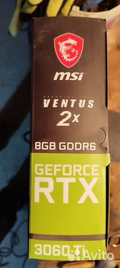 Видеокарта rtx 3060ti msi