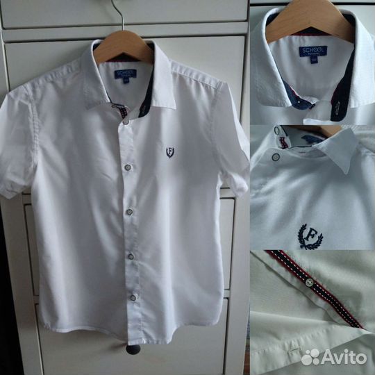 Рубашки, джинсы, жилет на мальчика р.130