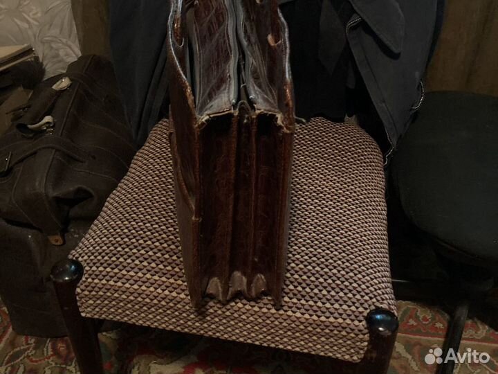 Портфель женский винтажный кожа италия