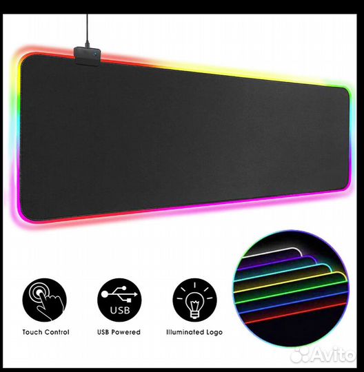 Коврик для мыши RGB-подсветкой (900x400)