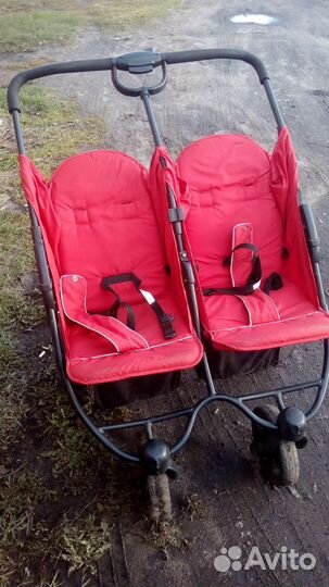 Детская двойная коляска