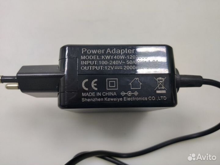 Зарядка для Azerty 12V 2.0A (24W) 3.5x1.35