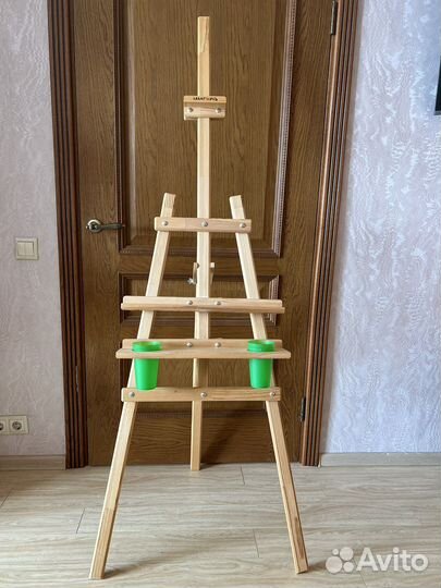 Мольберт для рисования Лира,холст в подарок 50х60