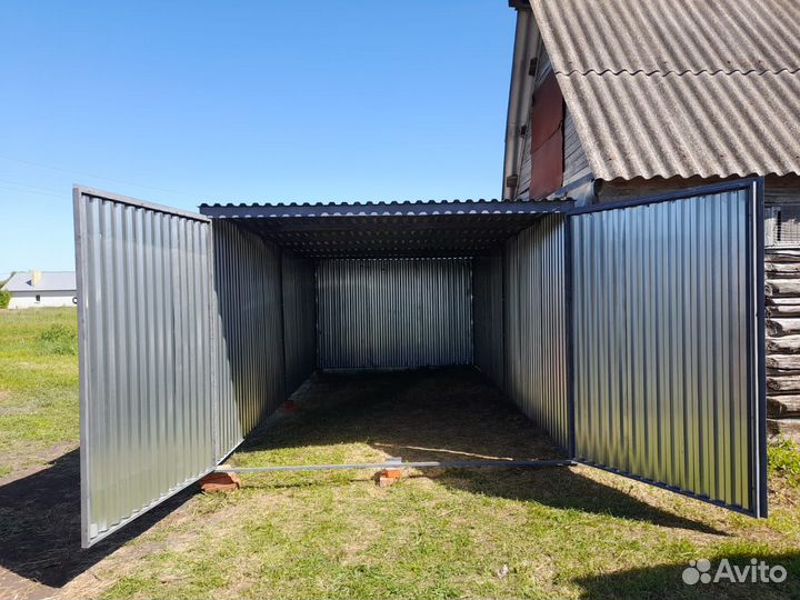 Гараж / Хозблок из волнового профиля