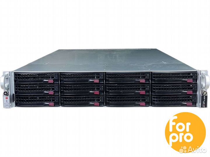 Supermicro 2U X10DRU 12LFF 2xE5-2630v3 128GB, 9361