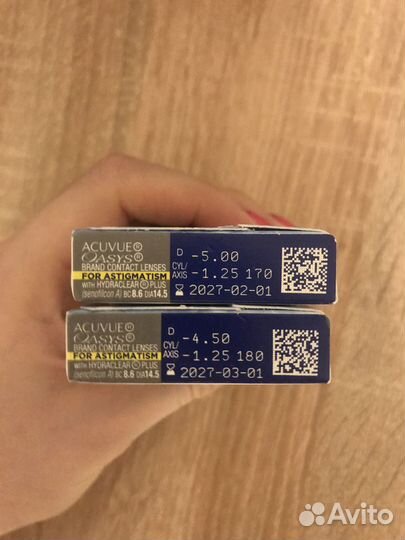 Линзы контактные acuvue