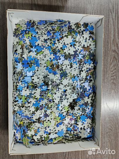 Пазлы комплектом 1000 и 2000 деталей