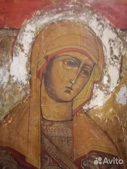 Икона Богоматери деисусного чина. 41 на 31см