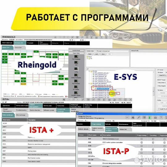 Диагностический кабель BMW enet