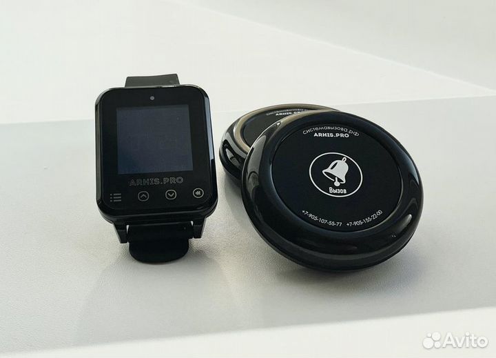 Кнопка вызова персонала/офцицианта Ультра и часы