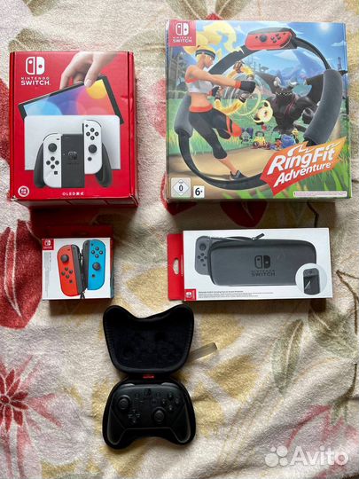 Новый nintendo switch oled + 512gb