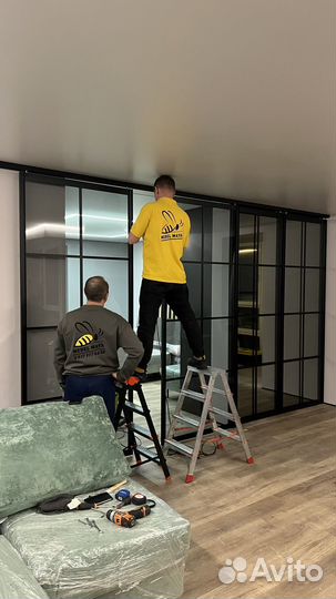 Раздвижные двери перегородки