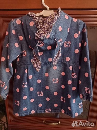 Джинсовое пальтишко для девочки