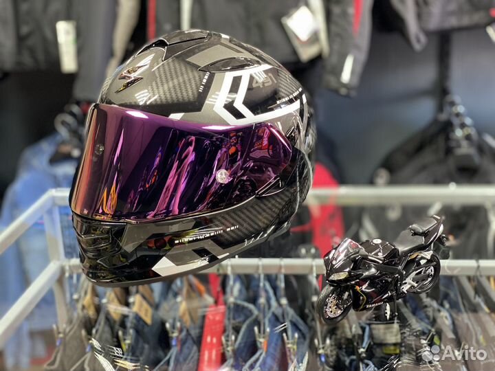 Мотошлем Scorpion Exo 491 Spin белый